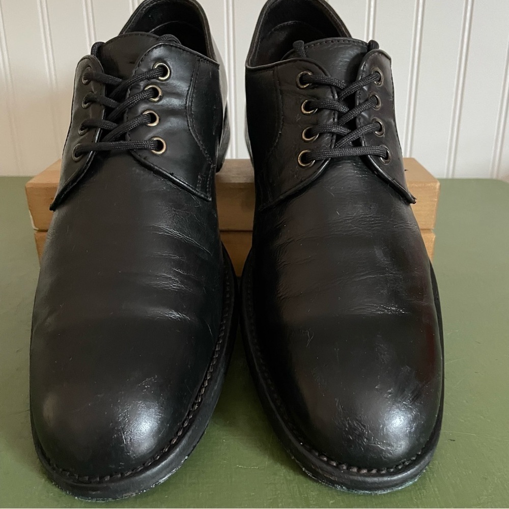 John Varvatos Italian Made Plain Toe Oxfords in Black Calfskin - Picture 3 of 16